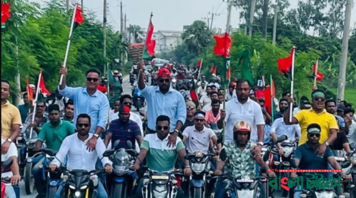 বগুড়ায় বিএনপির তারুণ্যের রোডমার্চ শুরু